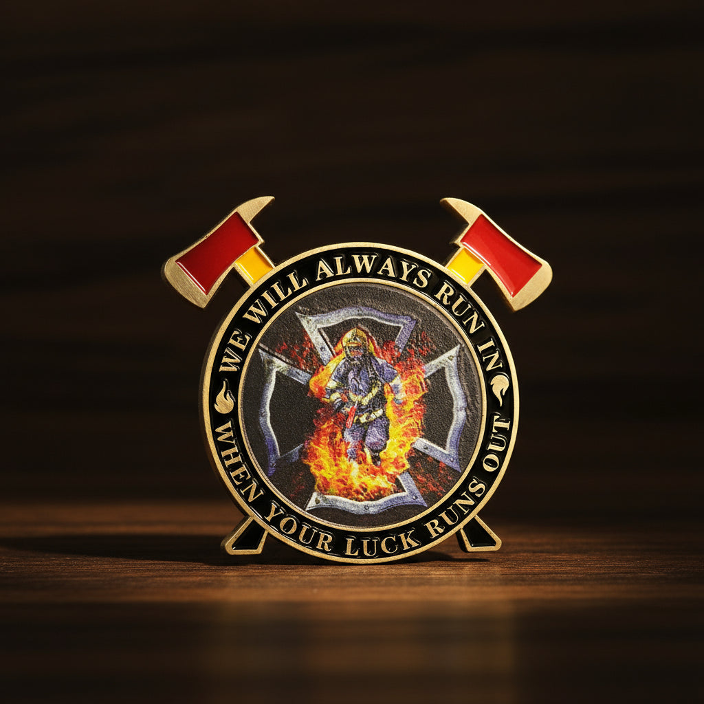 Firefighter Maltese Cross Fire Rescue Challenge Coin mysite