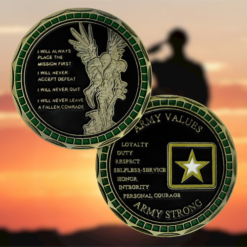 United States Army Values Challenge Coin-AtSKnSK mysite