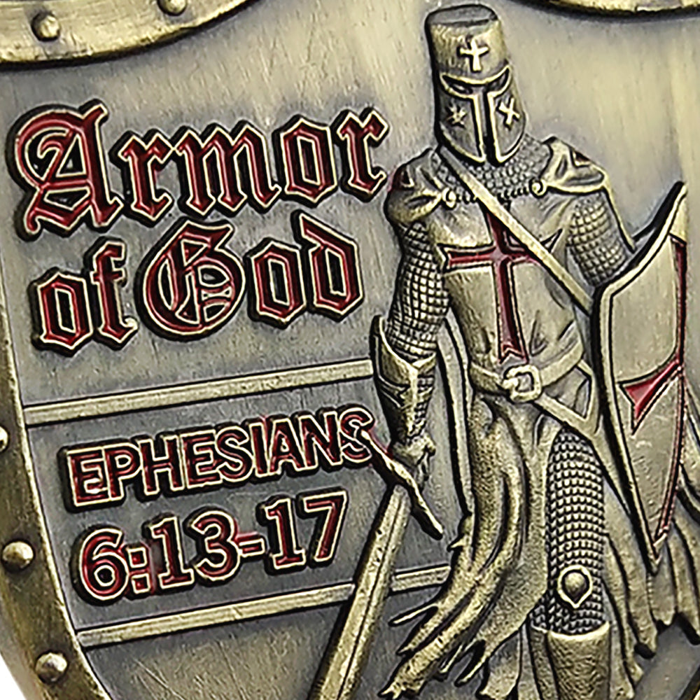 5 Pcs Armor of God Military Challenge Coin Gift Set mysite