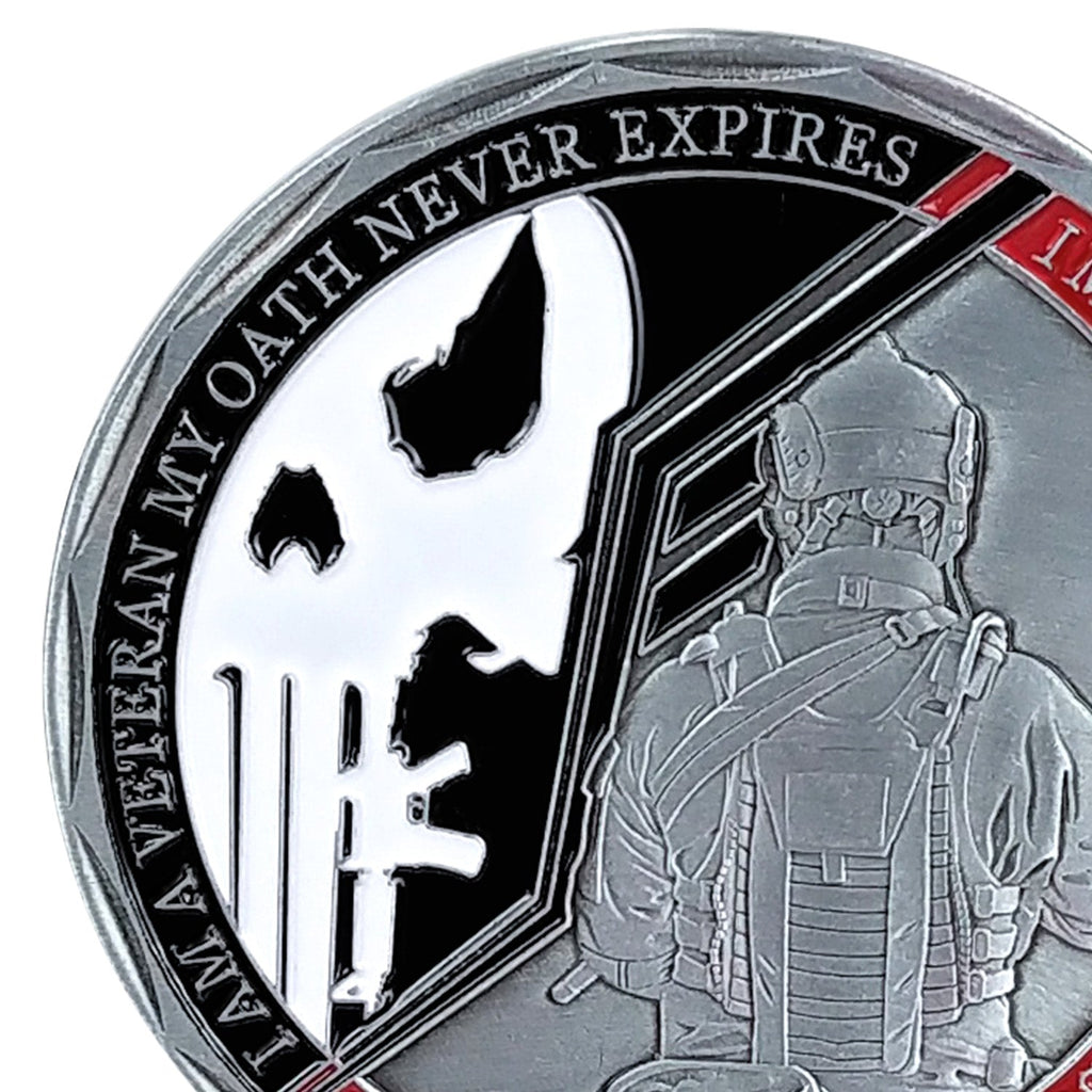5 Pcs My Oath Never Expires Military Challenge Coin Gift Set mysite
