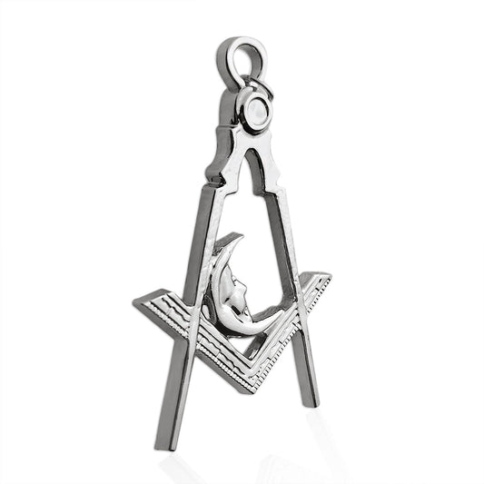 Masonic Moon Silver Jewel Pendant mysite