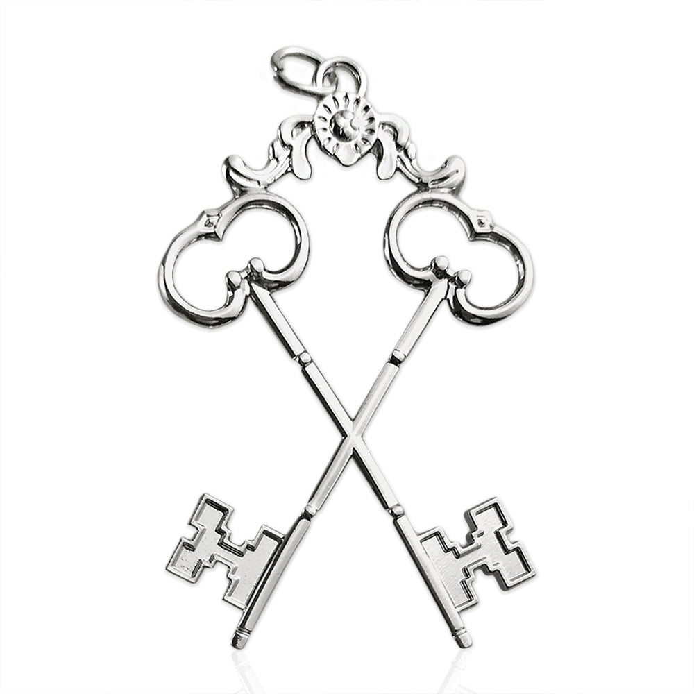 Masonic the Cross Vault Keys Treasurer Sliver Jewel Pendant mysite