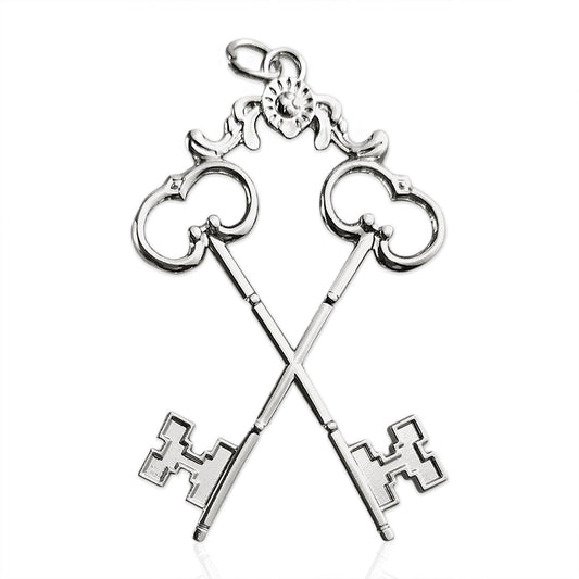 Masonic the Cross Vault Keys Treasurer Sliver Jewel Pendant mysite