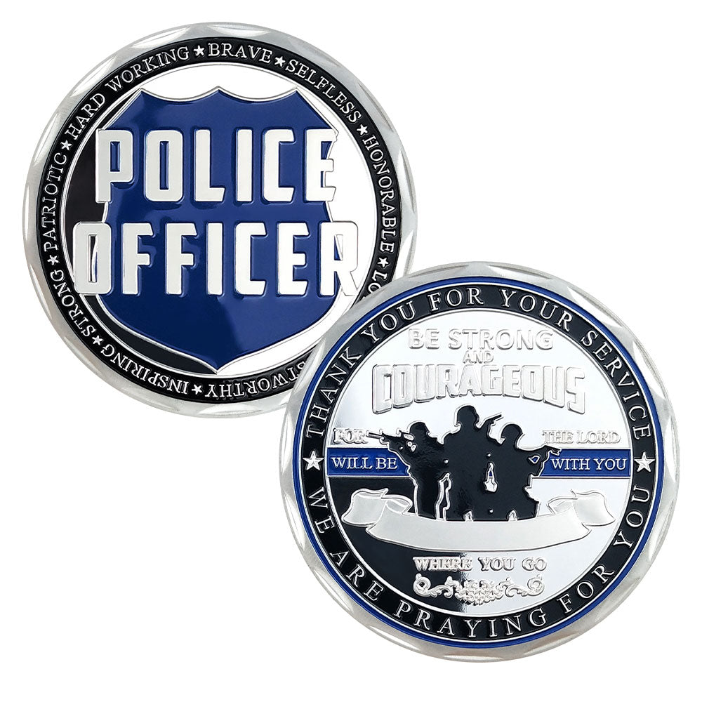 Police Officer Squad Challenge Coin Law Enforcement Shield Badge Collectible Medallion mysite