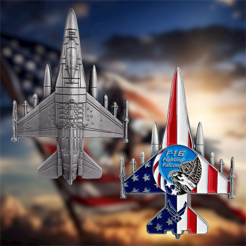 United States Air Force F16 Fighting Falcon Model Challenge Coin mysite