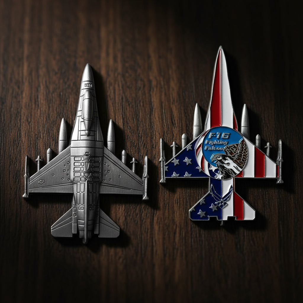 United States Air Force F16 Fighting Falcon Model Challenge Coin mysite