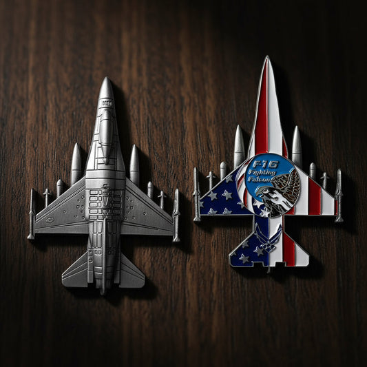 United States Air Force F16 Fighting Falcon Model Challenge Coin mysite