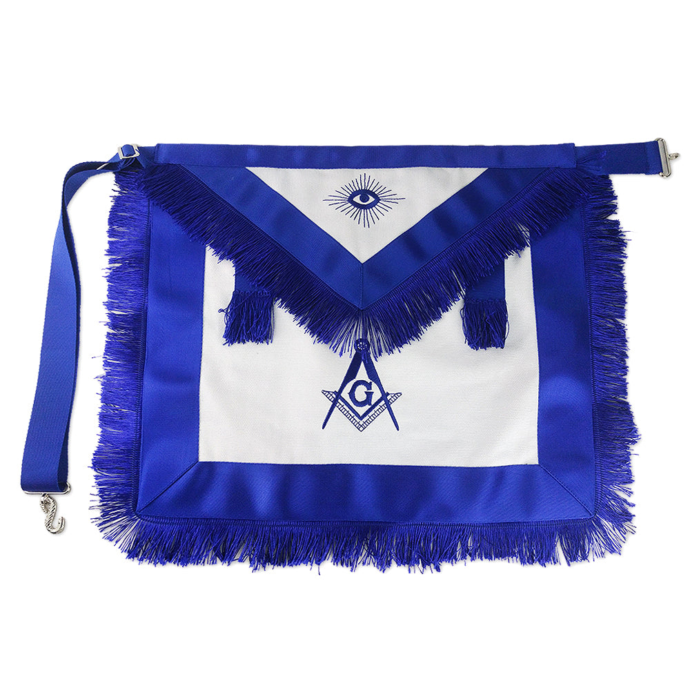Masonic Blue Lodge Master Mason Apron w/ Fringe mysite