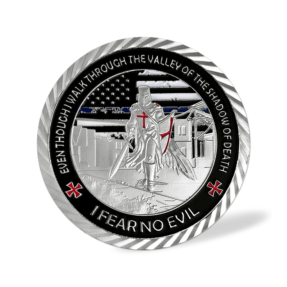 Police Justice Warrior Blue Lives Matter Challenge Coin mysite