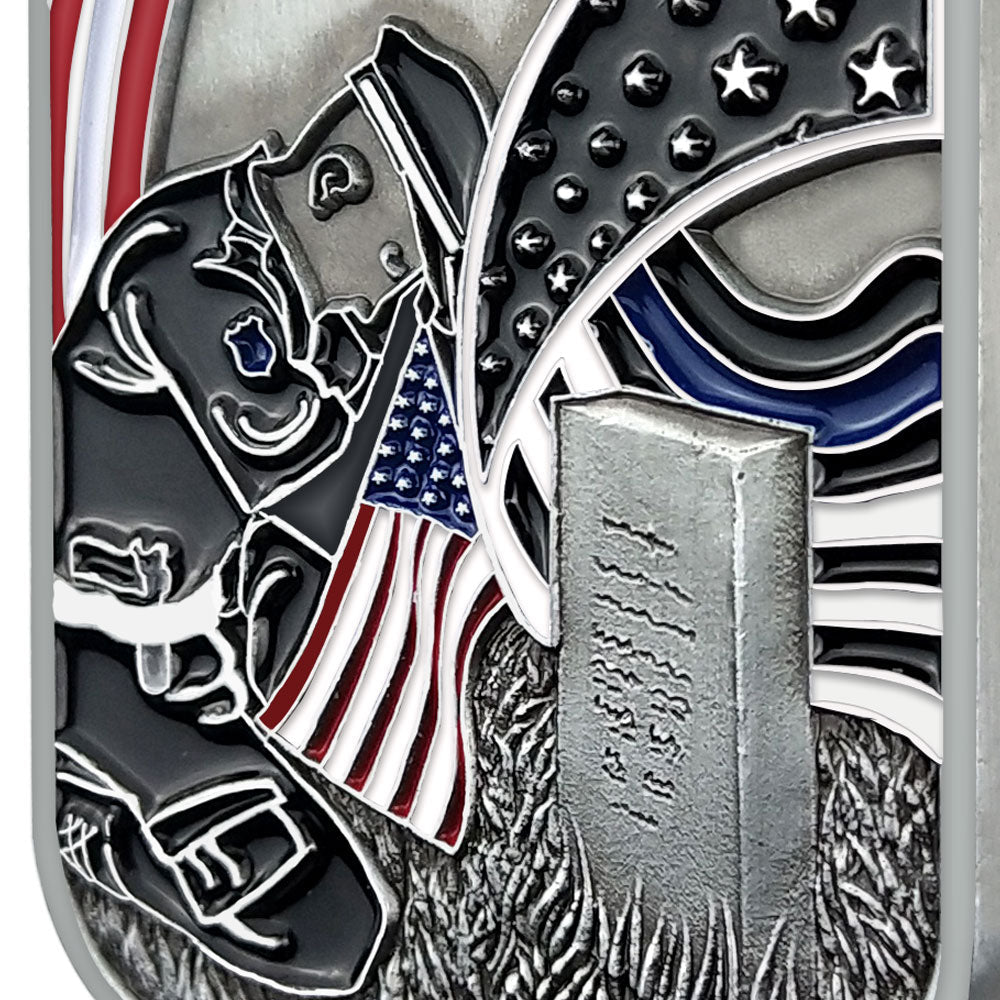 Police Commmorative Prayer Dog Tag Featured Challenge Coin Blue Lives Matter mysite