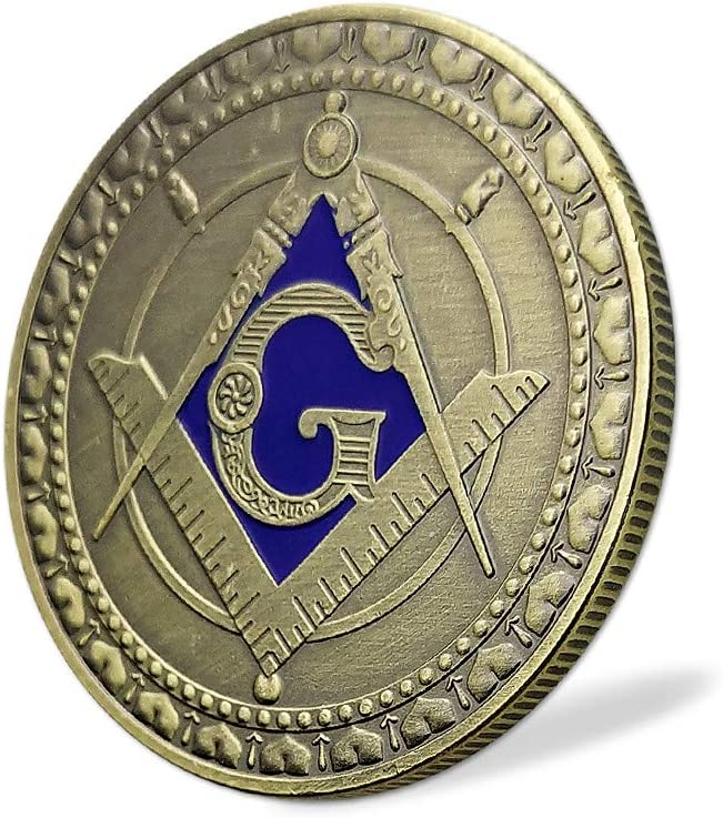 Masonic Challenge Coin With Guardian Angel Master Freemason Member Gift mysite
