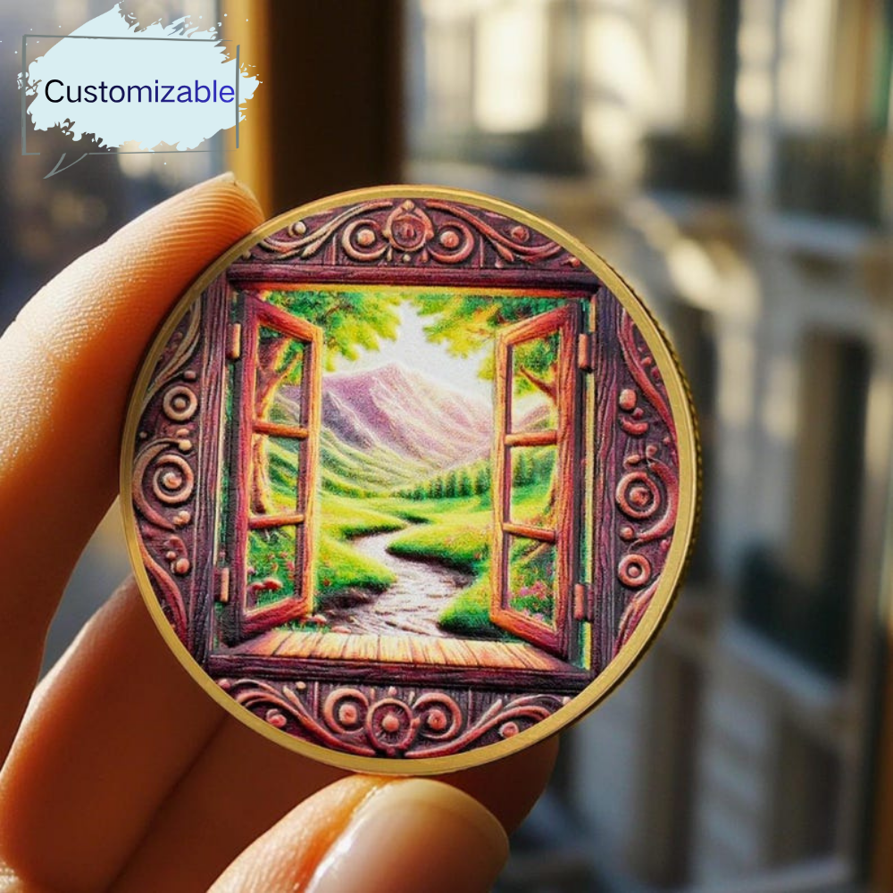 Personalized Window of Clarity Sobriety Coin mysite