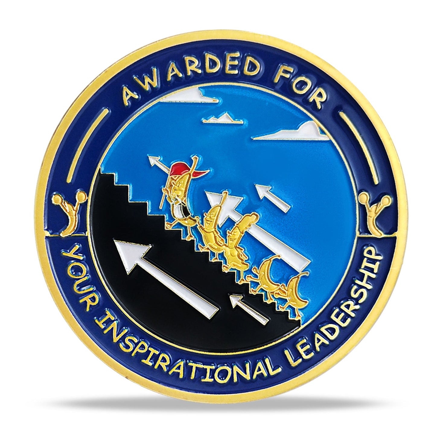 Encouragement Challenge Coin-Employee Appreciation Gifts Inspirational Thank You Coin for Students and Cowokers-Climb Stairs mysite