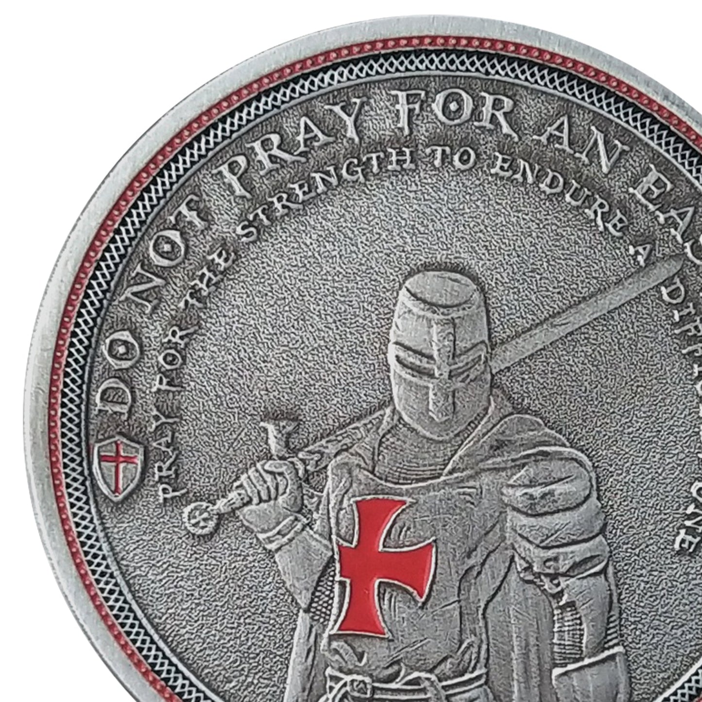 Knight Templar Challenge Coin Red Cross Religious Coin Collection Commemorative Gift mysite