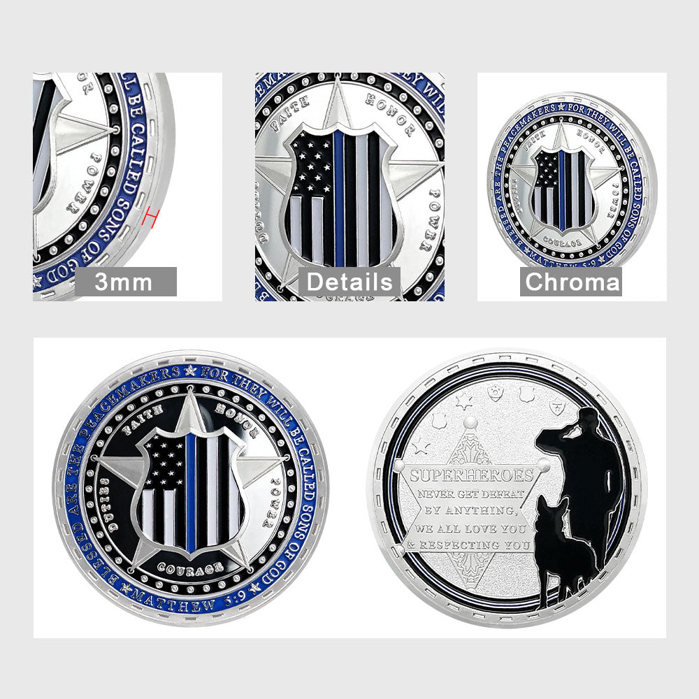 Sheriff & K9 Challenge Coin Law Enforcement Shield Badge Police Collectible Medallion mysite