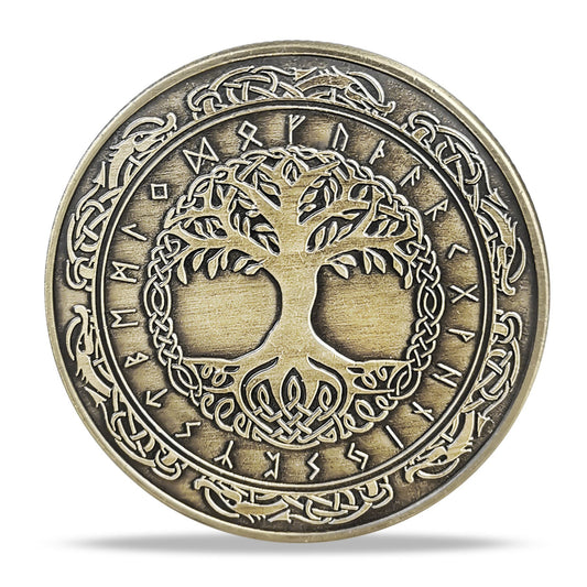 Viking Yggdrasil Tree of Life Coin Nordic Mythology Talisman mysite