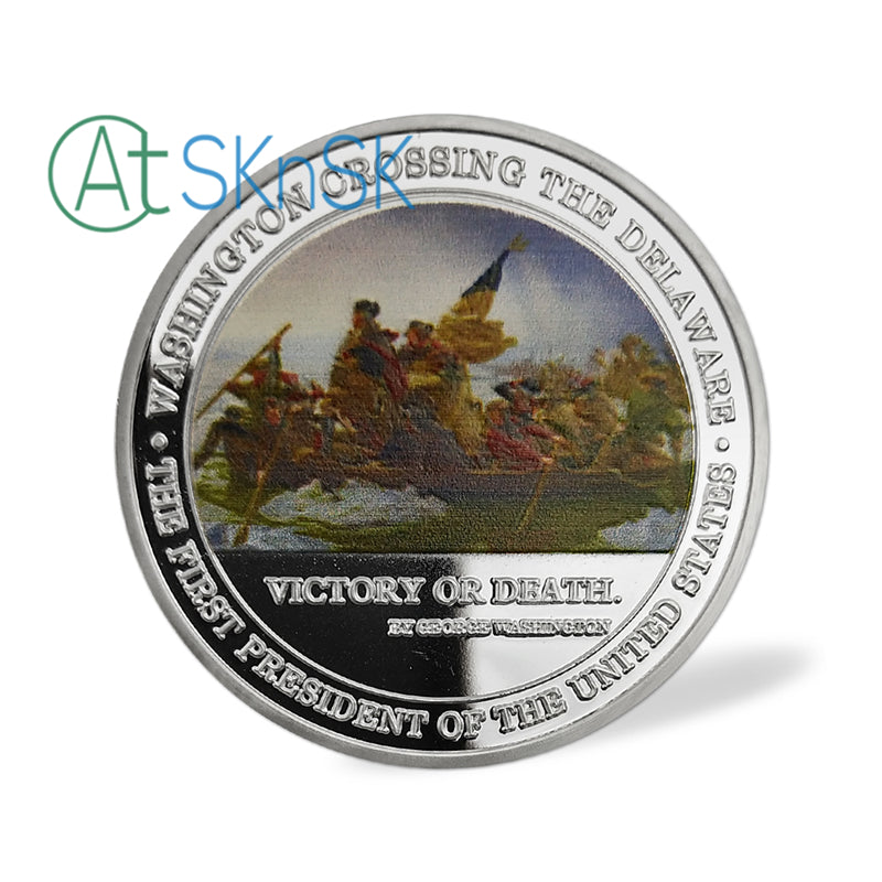 George Washington Crossing Delaware River Challenge Coin mysite