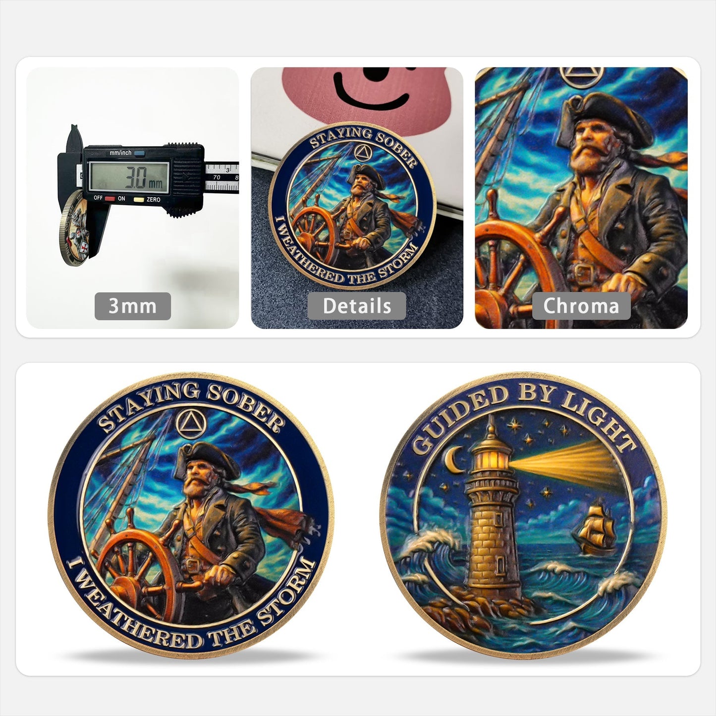 Guided by Light Sobriety Challenge Coin mysite