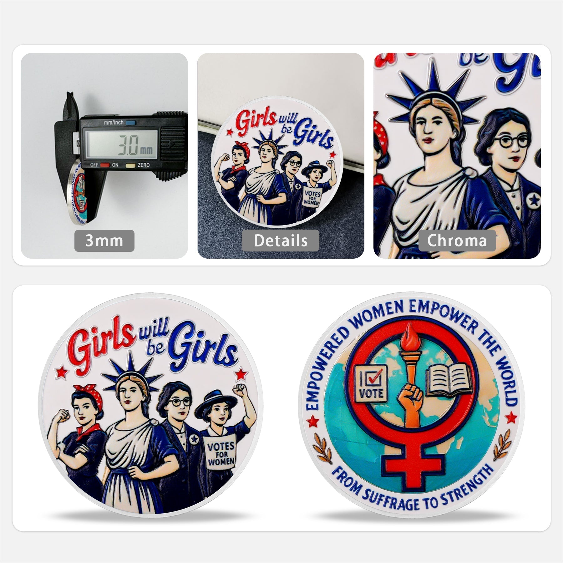 Girls Will Be Girls Sobriety Coin mysite