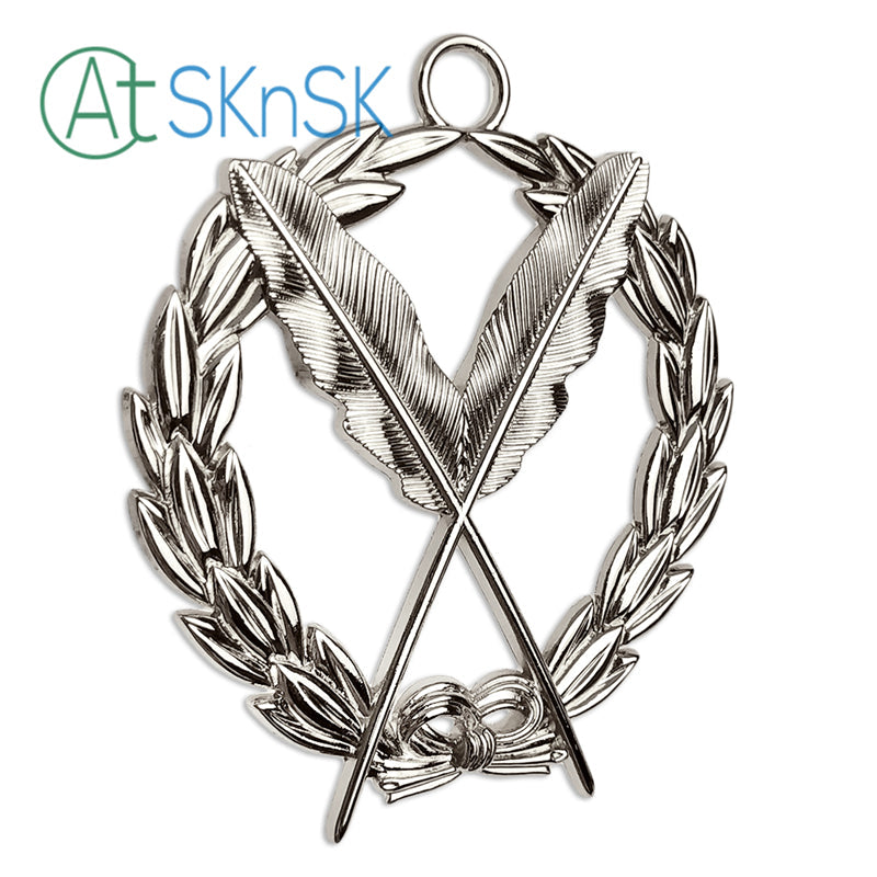 Masonic Secretary Sliver Jewel Pendant the Feather Quill mysite