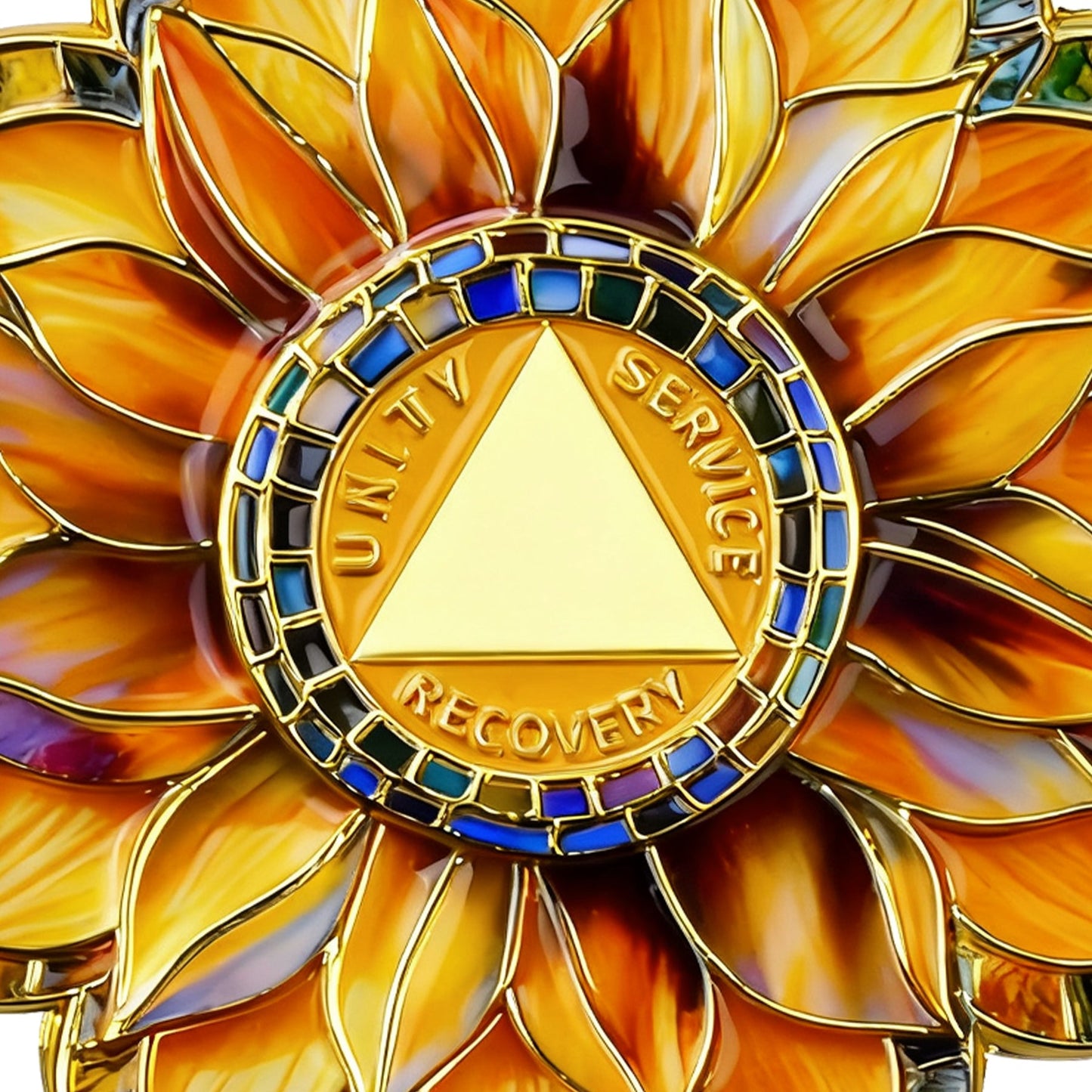 Personalized Sunflower Sobriety Coin mysite