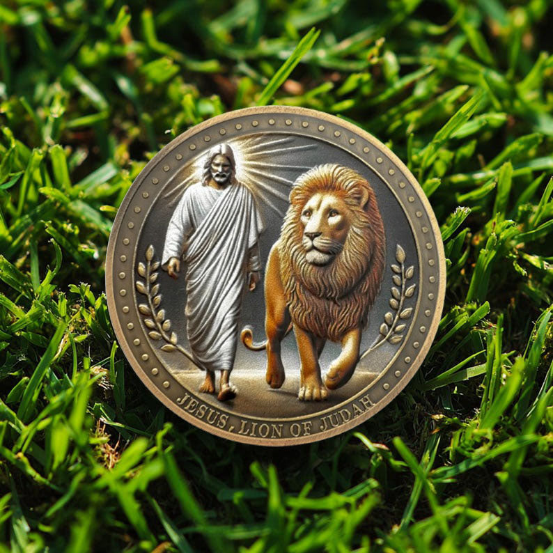 Prince of Peace Jesus  Lion of Judah Revelation 5:5 Religious Challenge Coin mysite