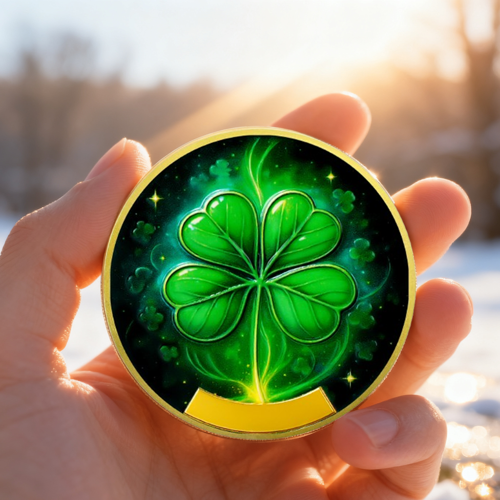 Four-Leaf Clover Sobriety Coin mysite