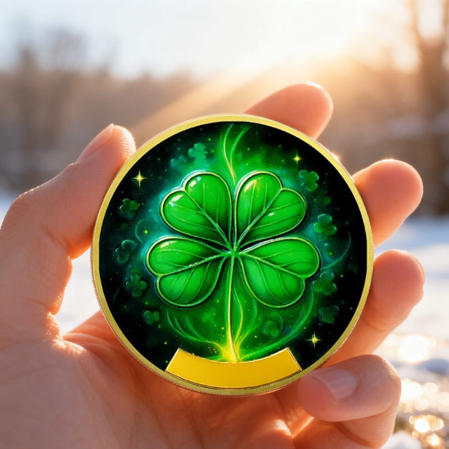 Four-Leaf Clover Sobriety Coin mysite
