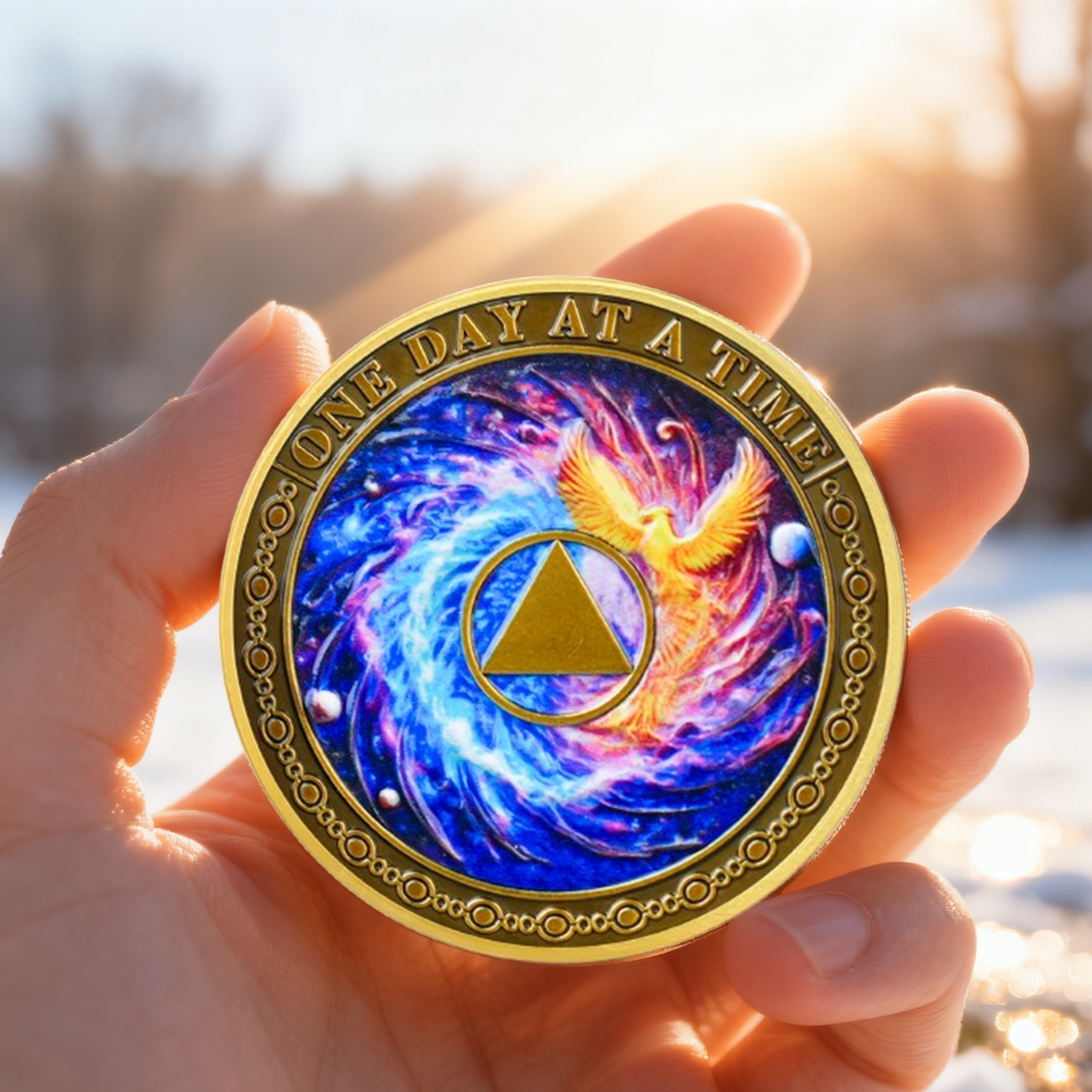Personalized Phoenix Rebirth Sobriety Coin mysite