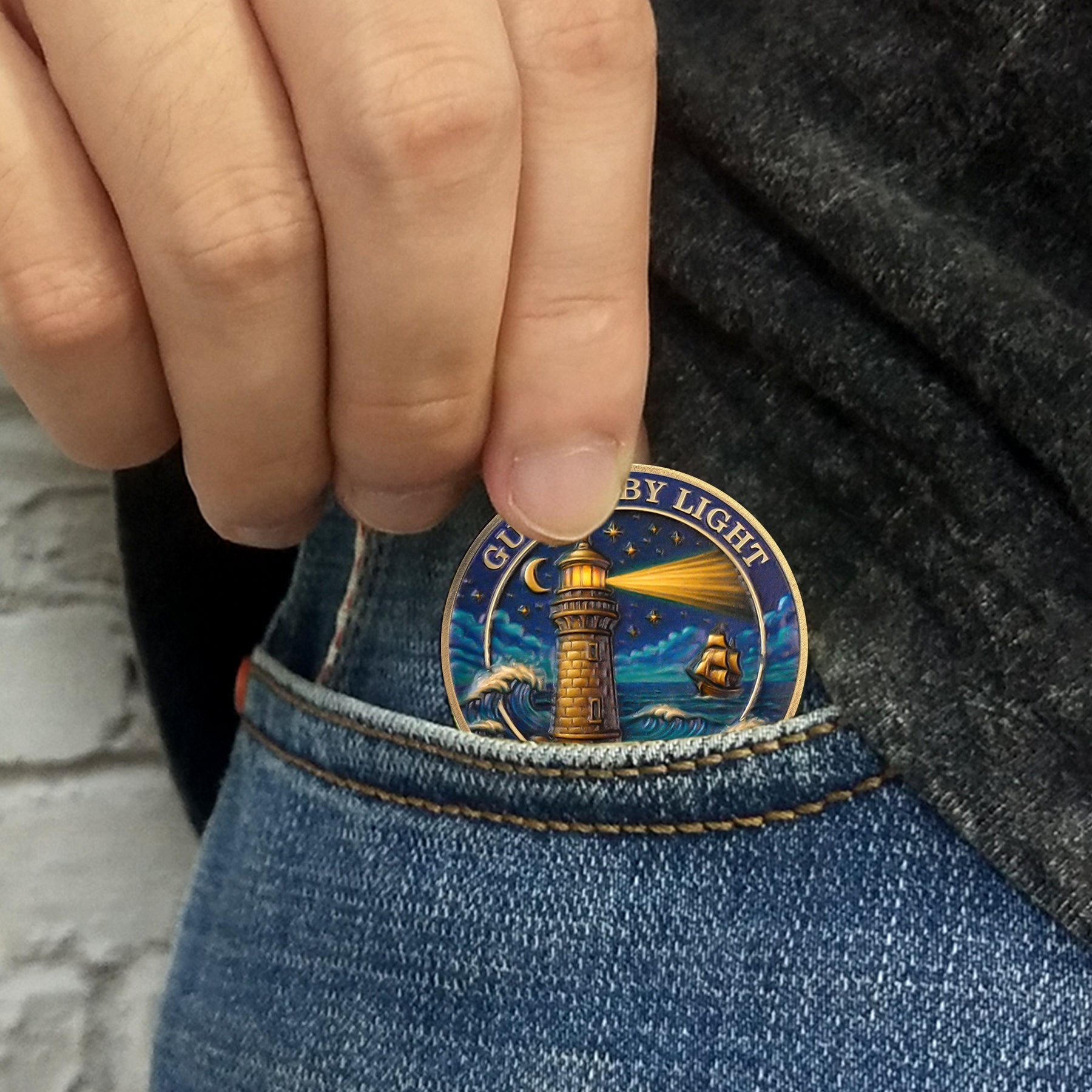 Guided by Light Sobriety Challenge Coin mysite