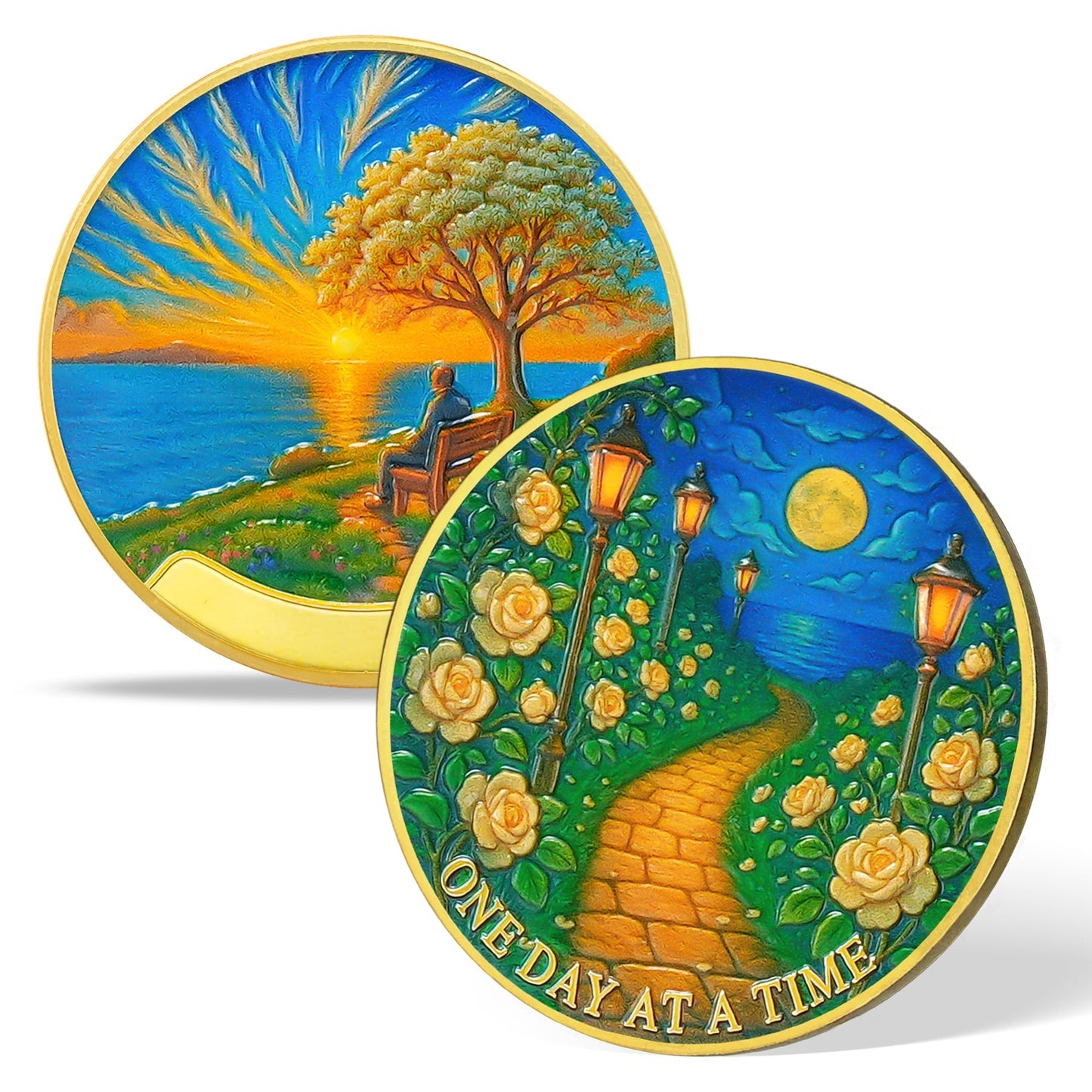 Personalized Path to Peace Sobriety Coin mysite