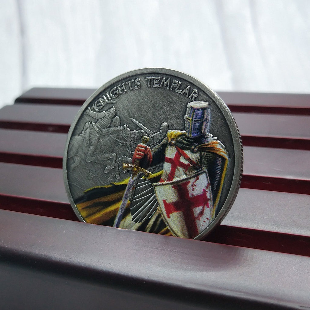 4 Pcs Bundle Knight Templar Red Cross Challenge Coin Gift Set mysite