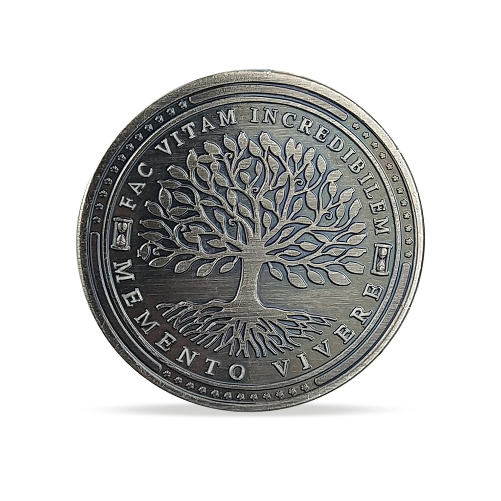 Tempus Fugit Memento Mori Fac Vitam Incredibilem Memento Vivere Challenge Coin mysite
