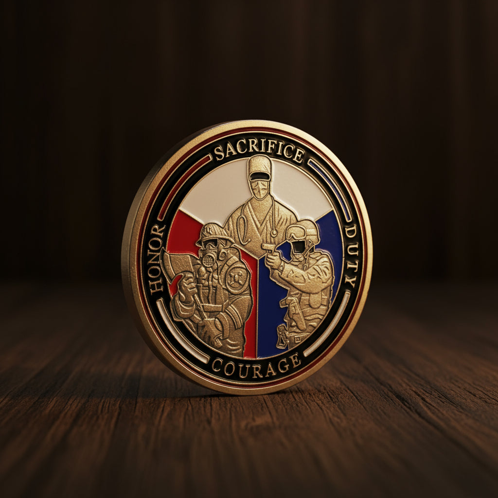 First Responder Challenge Coin SWAT EMT FIREFIGHTER mysite