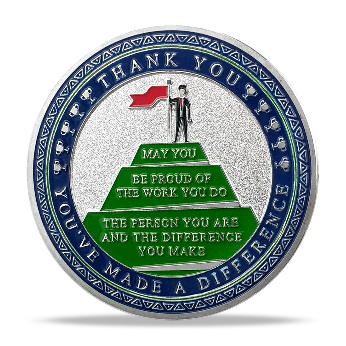 Encouragement Challenge Coin-Employee Appreciation Gifts Inspirational Thank You Coin for Students and Cowokers-Green Arrow mysite