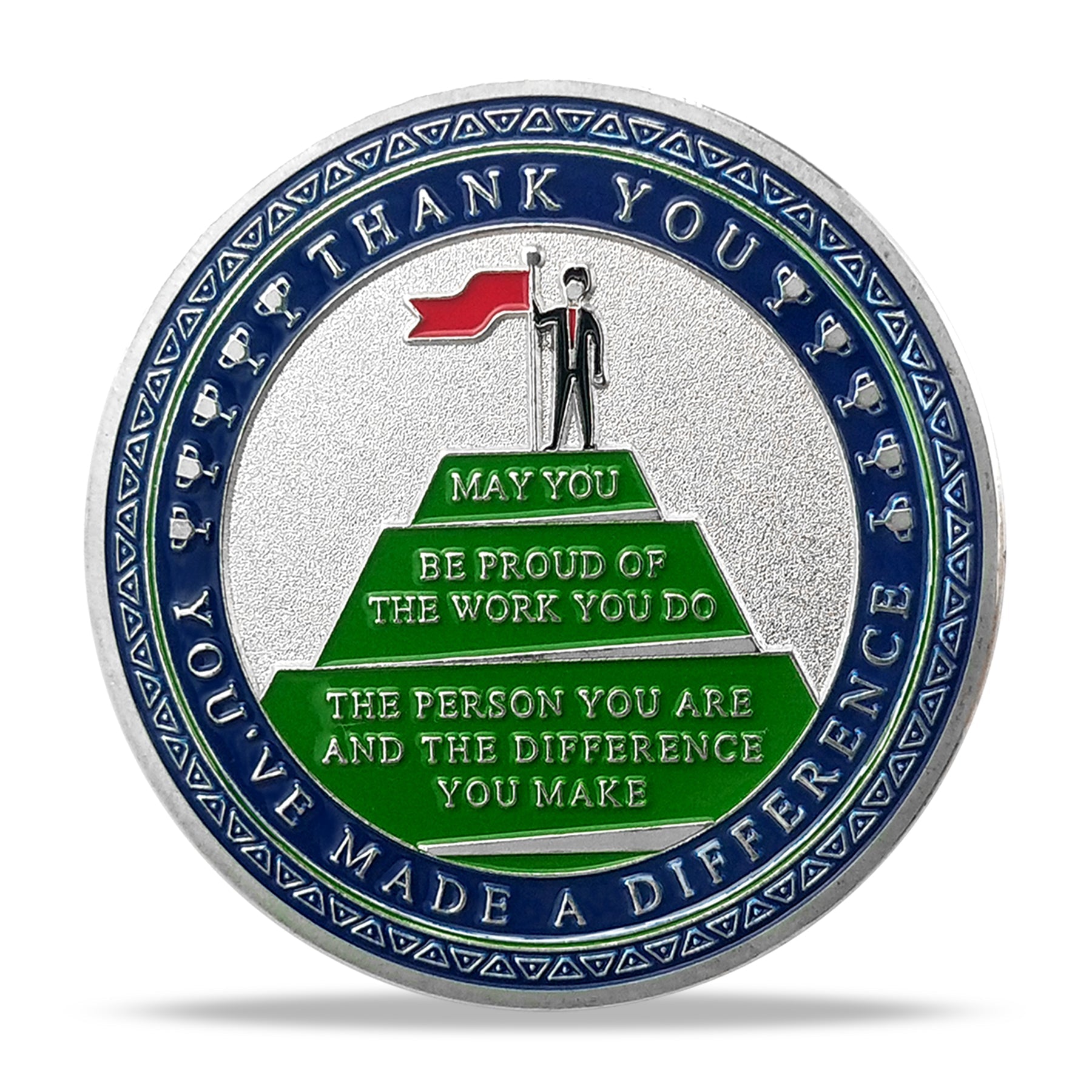 Encouragement Challenge Coin-Employee Appreciation Gifts Inspirational Thank You Coin for Students and Cowokers-Green Arrow mysite