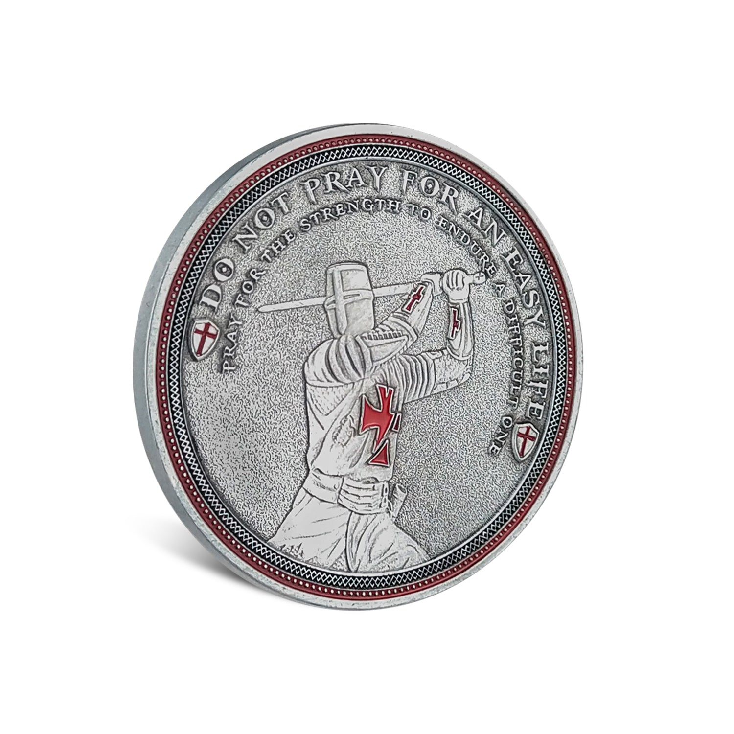 Knight Templar Challenge Coin Red Cross Religious Coin Collection Commemorative Gift mysite