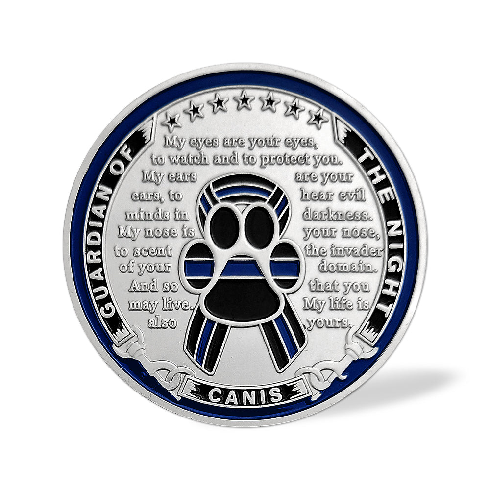 K9 Police Dog Law Enforcement Challenge Coin mysite
