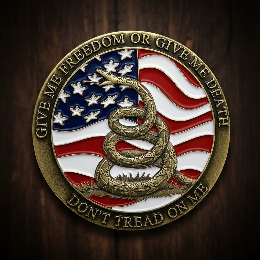 1776 American Kenndy Liberty Bell Challenge Coin-AtSKnSK mysite