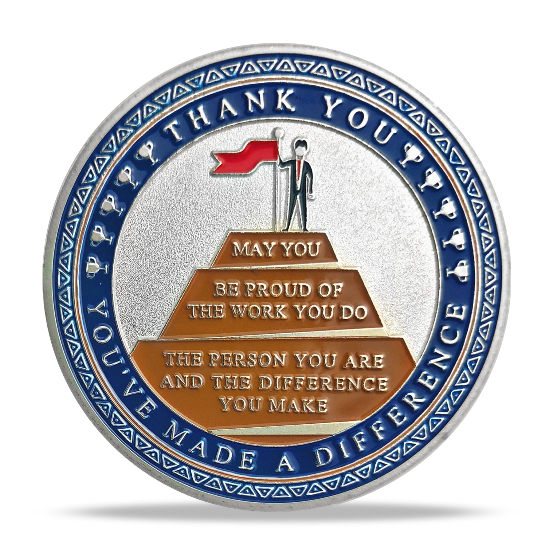 Encouragement Challenge Coin-employee Appreciation Gifts Inspirational Thank You Coin for Students and Cowokers-give You a Thumbs Up mysite