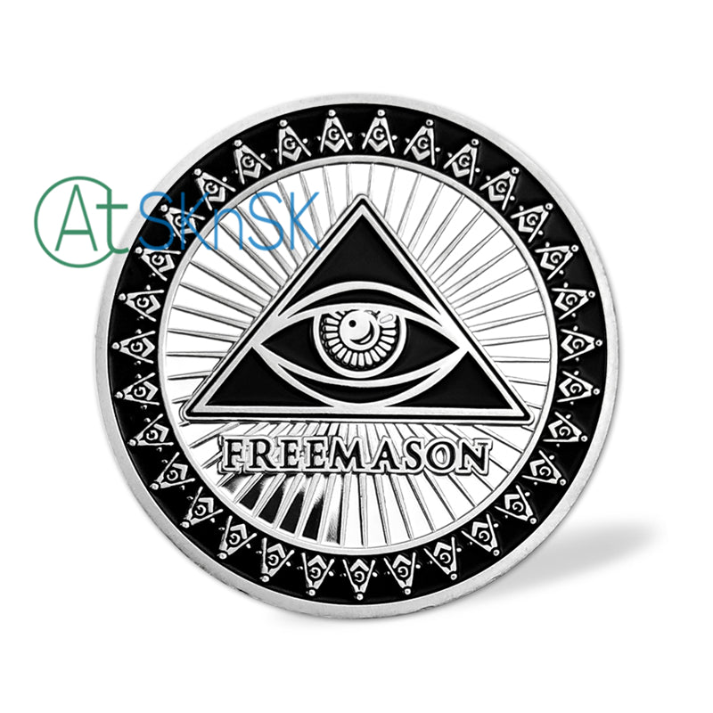 All-Seeing Eye Of Freemasonry's Challenge Coin mysite