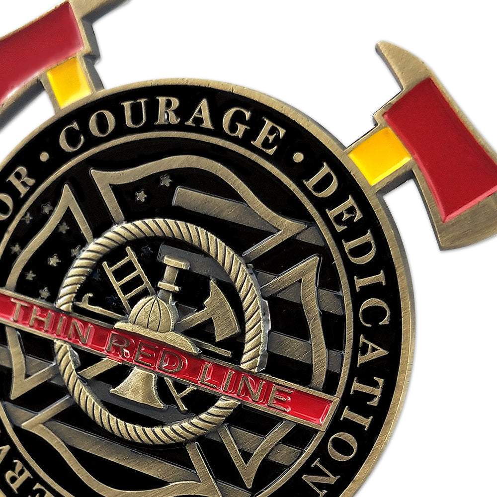 Firefighter Maltese Cross Fire Rescue Challenge Coin mysite