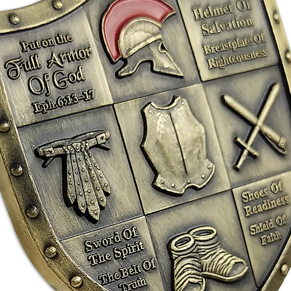 5 Pcs Armor of God Military Challenge Coin Gift Set mysite