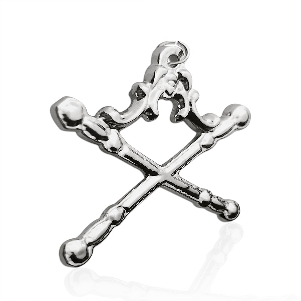 Masonic Tyler Sliver Jewel Pendant Double Sword mysite