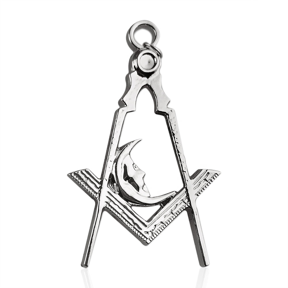 Masonic Moon Silver Jewel Pendant mysite