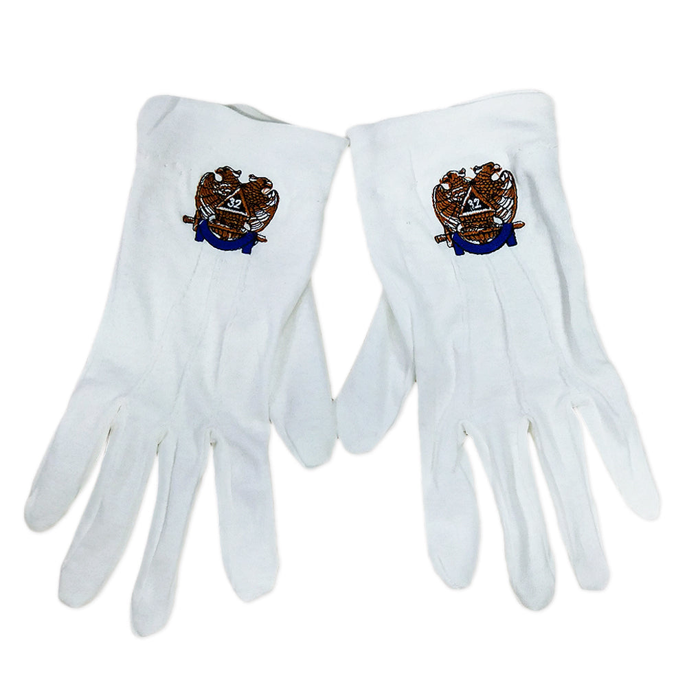 Masonic Scottish Rite 32 Degree White Gloves mysite