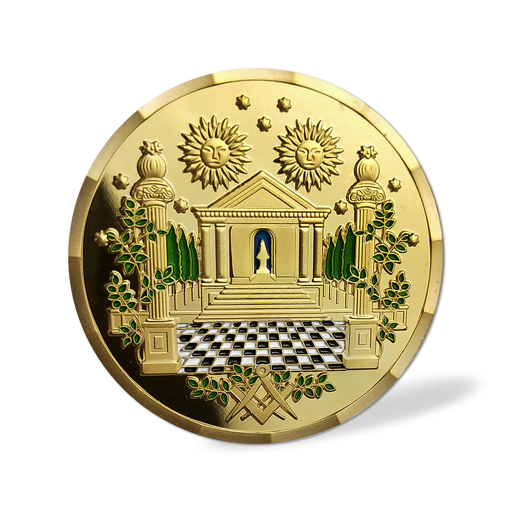 Hiram Abiff Widow’s Son Masonic Freemason Challenge Coin mysite