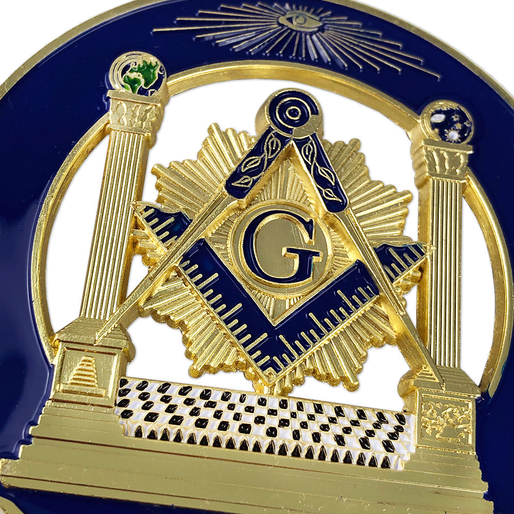 Mason Double Columns Round Auto Car Emblem mysite