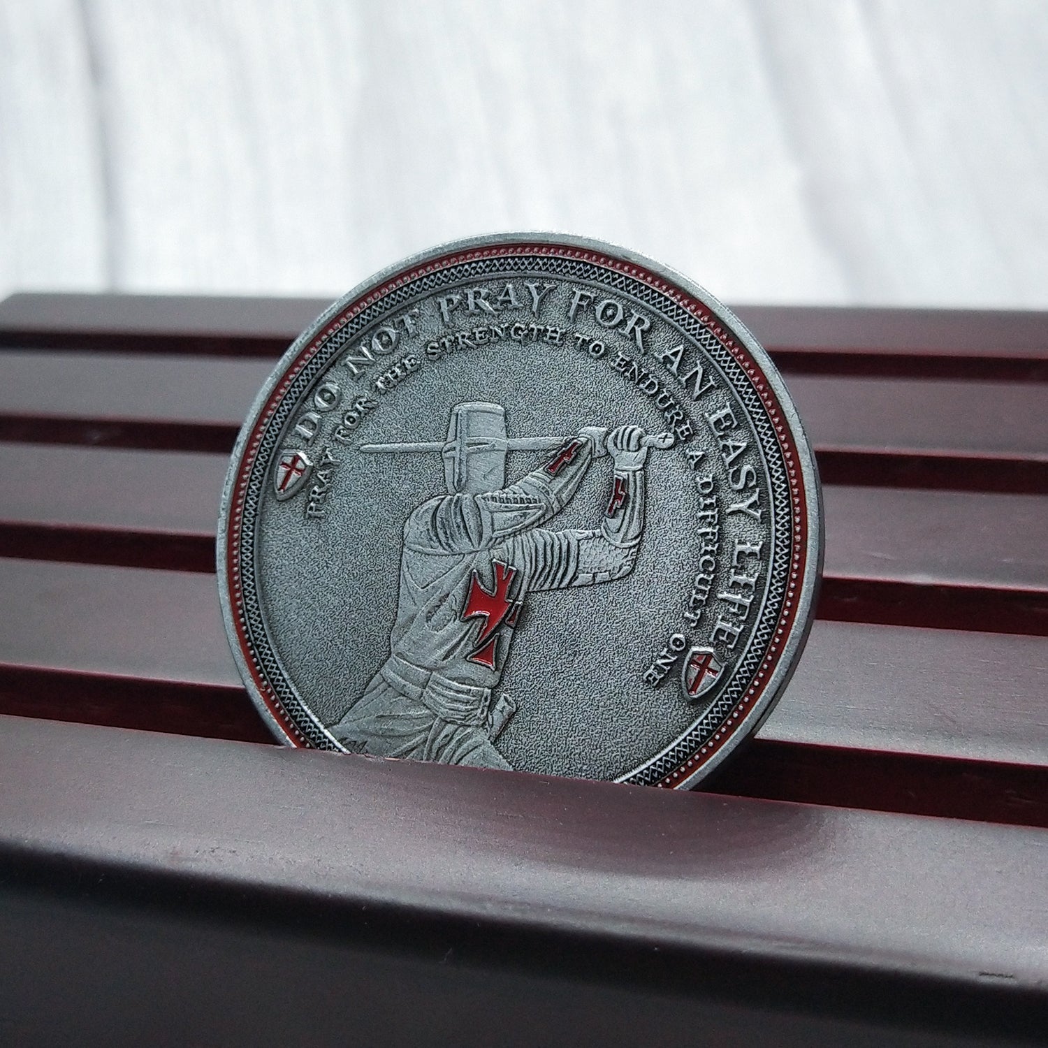 Knight Templar Challenge Coin Red Cross Religious Coin Collection Commemorative Gift mysite