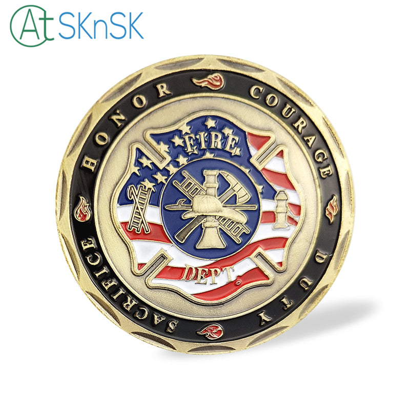 US Firefighter St Florian Challenge Coin mysite